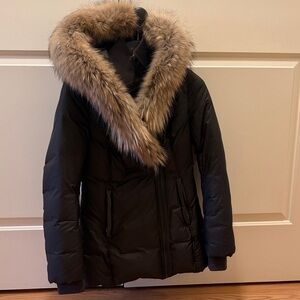 ✨SOLD✨Mackage Chocolate Brown Puffer Coat with Fur Collar